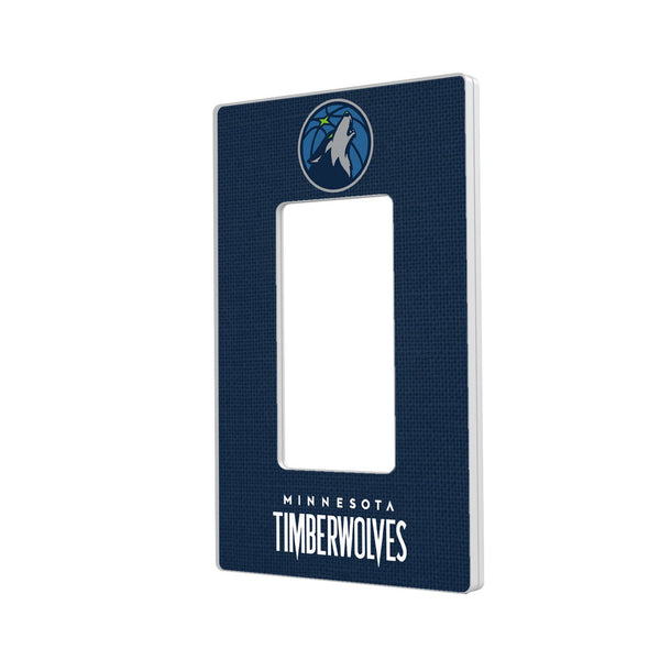 Minnesota Timberwolves Solid Hidden-Screw Light Switch Plate