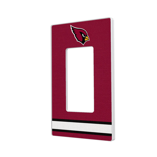 Arizona Cardinals Stripe Hidden-Screw Light Switch Plate