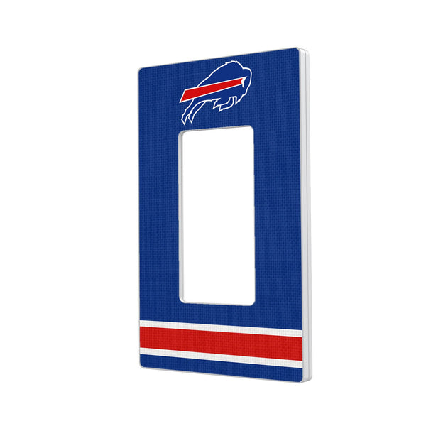 Buffalo Bills Stripe Hidden-Screw Light Switch Plate