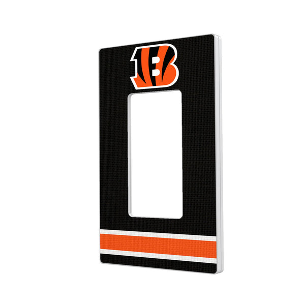 Cincinnati Bengals Stripe Hidden-Screw Light Switch Plate