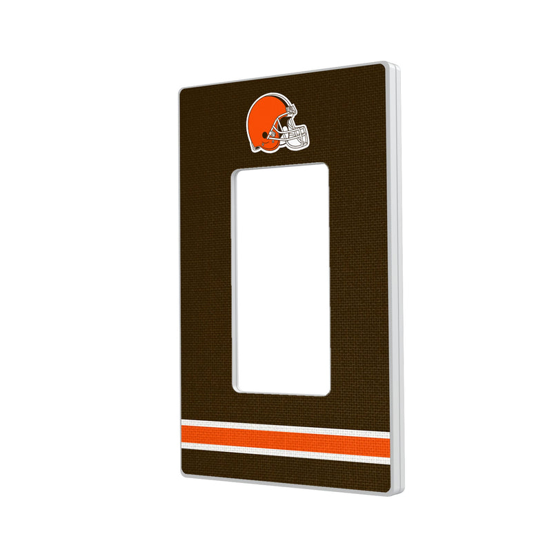 Cleveland Browns Stripe Hidden-Screw Light Switch Plate