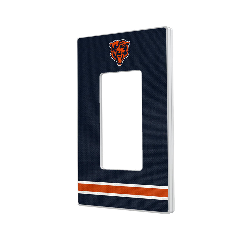 Chicago Bears Stripe Hidden-Screw Light Switch Plate