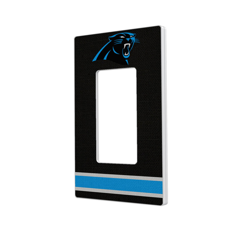 Carolina Panthers Stripe Hidden-Screw Light Switch Plate