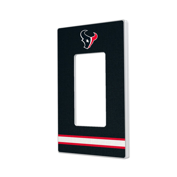 Houston Texans Stripe Hidden-Screw Light Switch Plate