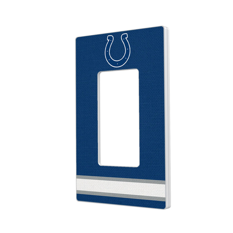 Indianapolis Colts Stripe Hidden-Screw Light Switch Plate