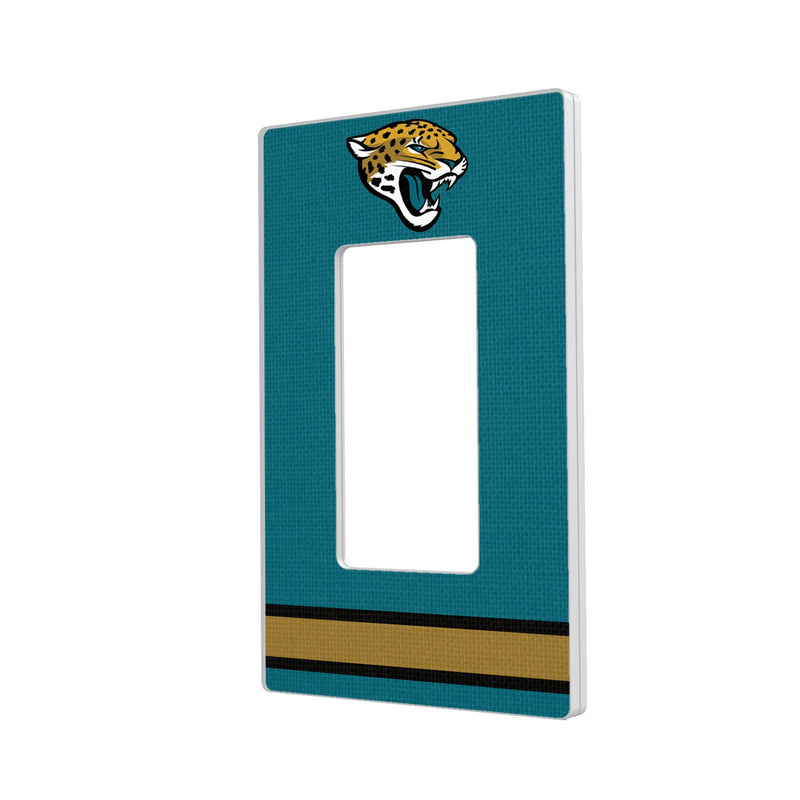 Jacksonville Jaguars Stripe Hidden-Screw Light Switch Plate