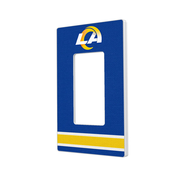 Los Angeles Rams Stripe Hidden-Screw Light Switch Plate