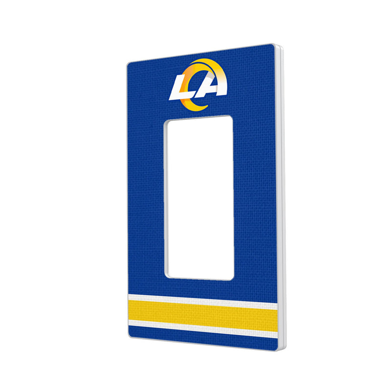 Los Angeles Rams Stripe Hidden-Screw Light Switch Plate