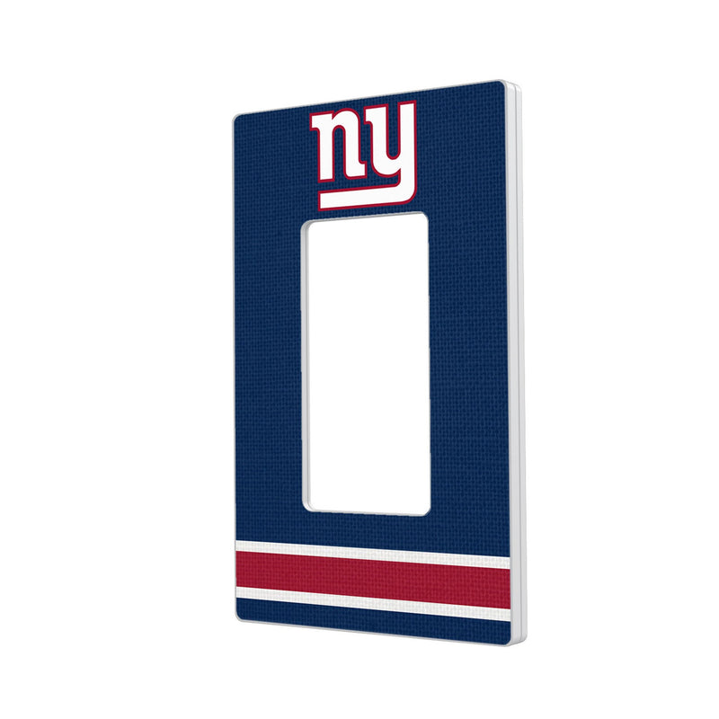 New York Giants Stripe Hidden-Screw Light Switch Plate