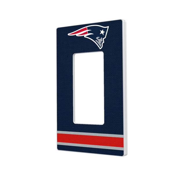 New England Patriots Stripe Hidden-Screw Light Switch Plate