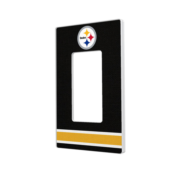 Pittsburgh Steelers Stripe Hidden-Screw Light Switch Plate