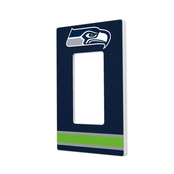 Seattle Seahawks Stripe Hidden-Screw Light Switch Plate