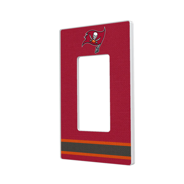 Tampa Bay Buccaneers Stripe Hidden-Screw Light Switch Plate