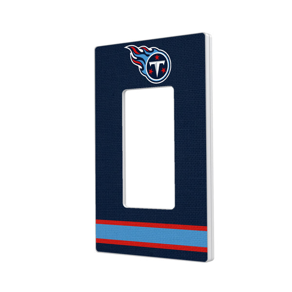 Tennessee Titans Stripe Hidden-Screw Light Switch Plate