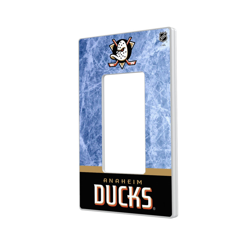 Anaheim Ducks Ice Wordmark Hidden-Screw Light Switch Plate