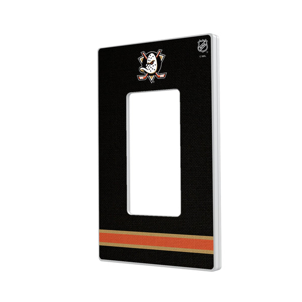 Anaheim Ducks Stripe Hidden-Screw Light Switch Plate