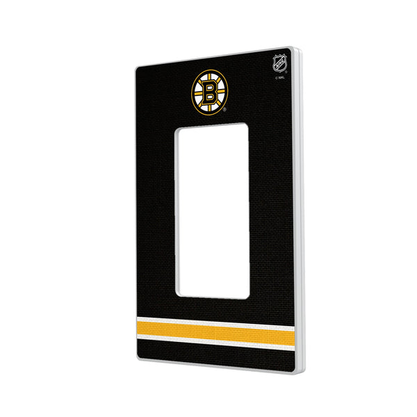 Boston Bruins Stripe Hidden-Screw Light Switch Plate