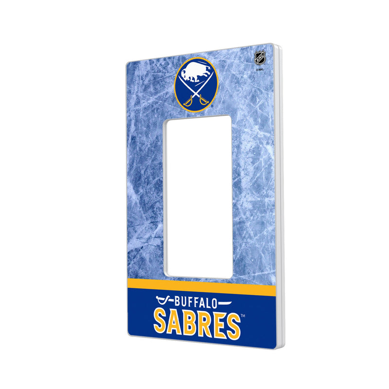 Buffalo Sabres Ice Wordmark Hidden-Screw Light Switch Plate