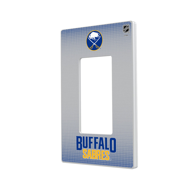 Buffalo Sabres Linen Hidden-Screw Light Switch Plate