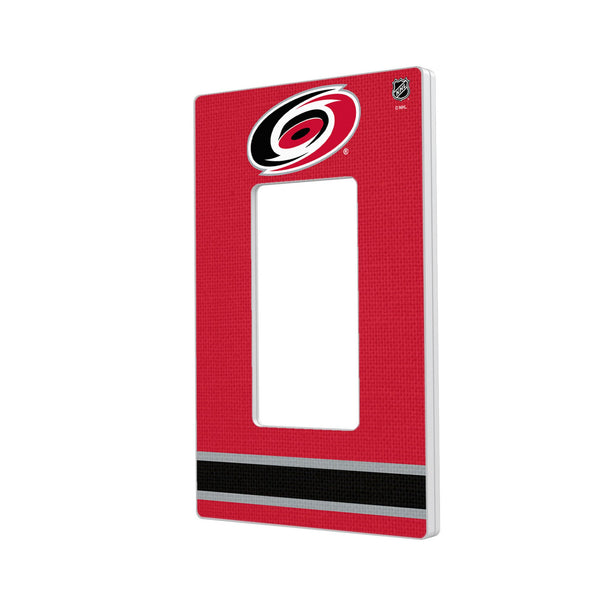 Carolina Hurricanes Stripe Hidden-Screw Light Switch Plate