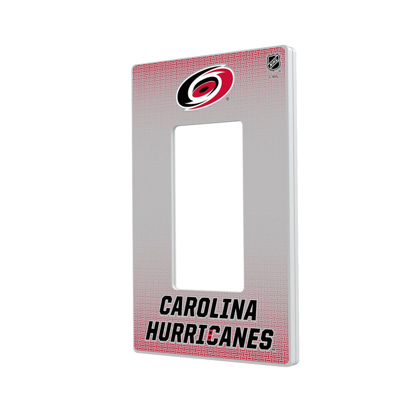 Carolina Hurricanes Linen Hidden-Screw Light Switch Plate