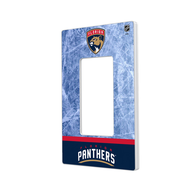 Florida Panthers Ice Wordmark Hidden-Screw Light Switch Plate