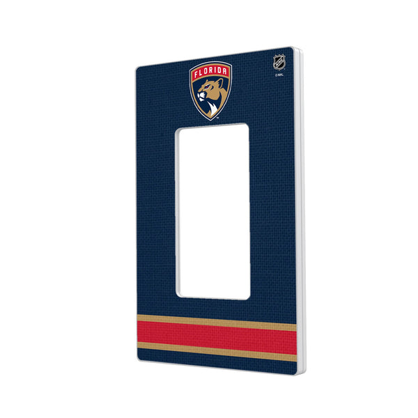 Florida Panthers Stripe Hidden-Screw Light Switch Plate