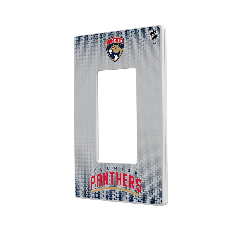 Florida Panthers Linen Hidden-Screw Light Switch Plate