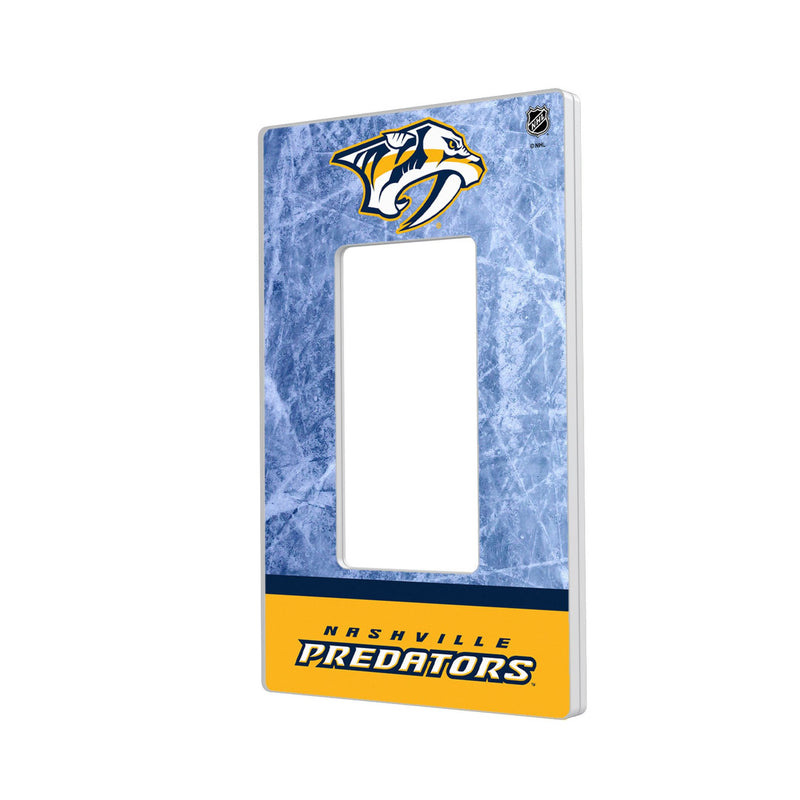 Nashville Predators Ice Wordmark Hidden-Screw Light Switch Plate