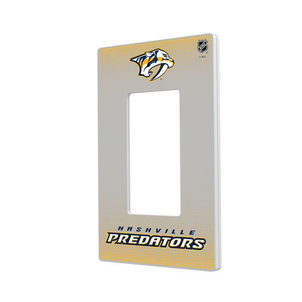 Nashville Predators Linen Hidden-Screw Light Switch Plate