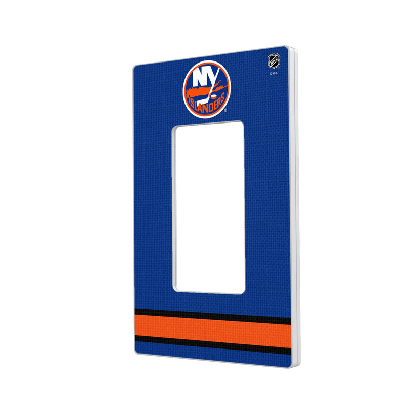 New York Islanders Stripe Hidden-Screw Light Switch Plate