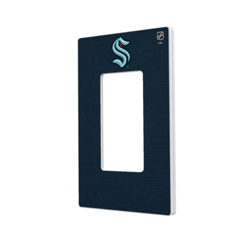 Seattle Kraken Stripe Hidden-Screw Light Switch Plate