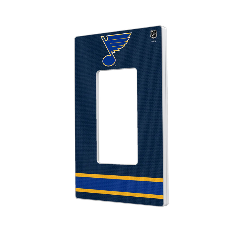 St. Louis Blues Stripe Hidden-Screw Light Switch Plate