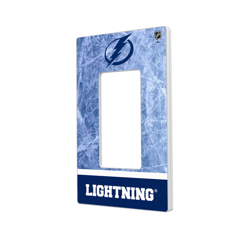 Tampa Bay Lightning Ice Wordmark Hidden-Screw Light Switch Plate