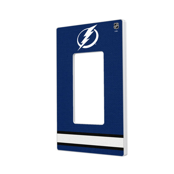 Tampa Bay Lightning Stripe Hidden-Screw Light Switch Plate