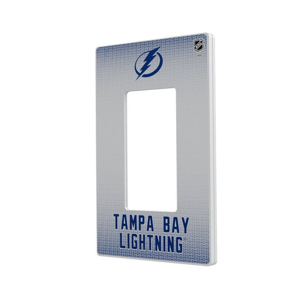 Tampa Bay Lightning Linen Hidden-Screw Light Switch Plate