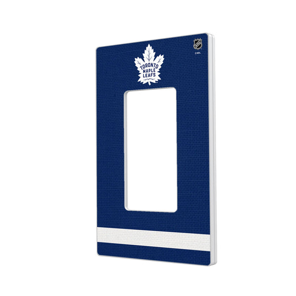 Toronto Maple Leafs Stripe Hidden-Screw Light Switch Plate