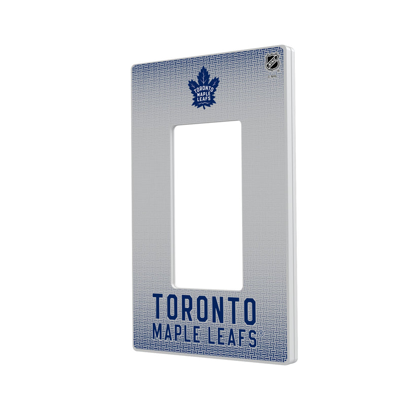 Toronto Maple Leafs Linen Hidden-Screw Light Switch Plate