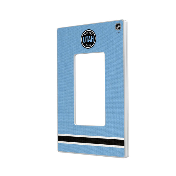 Utah Hockey Club Stripe Hidden-Screw Light Switch Plate