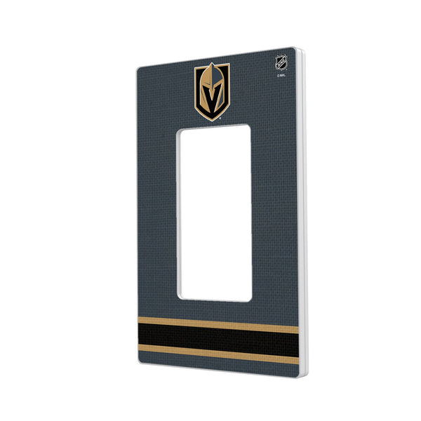 Vegas Golden Knights Stripe Hidden-Screw Light Switch Plate