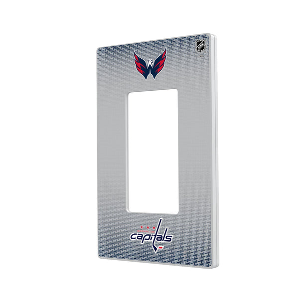 Washington Capitals Linen Hidden-Screw Light Switch Plate