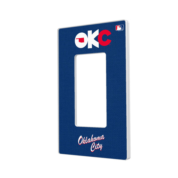 Oklahoma City Baseball Club Solid Hidden-Screw Light Switch Plate