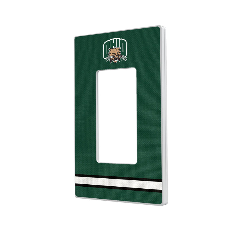 Ohio University Bobcats Stripe Hidden-Screw Light Switch Plate