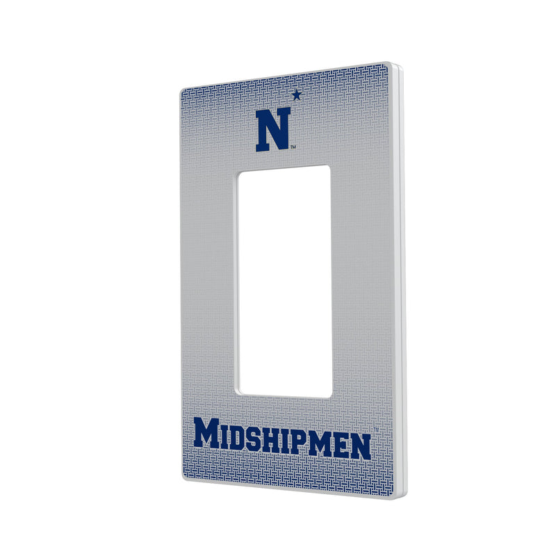 Naval Academy Midshipmen Linen Hidden-Screw Light Switch Plate