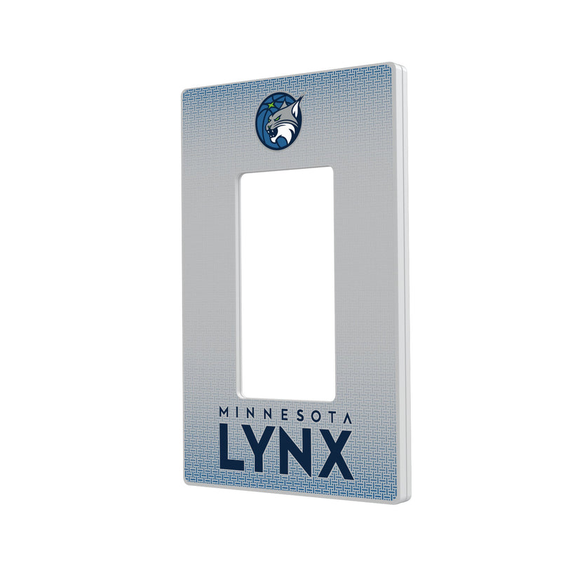 Minnesota Lynx Linen Hidden-Screw Light Switch Plate