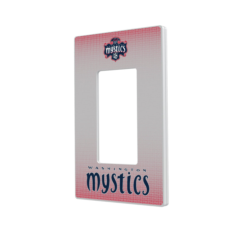 Washington Mystics Linen Hidden-Screw Light Switch Plate