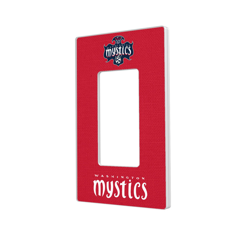 Washington Mystics Solid Hidden-Screw Light Switch Plate