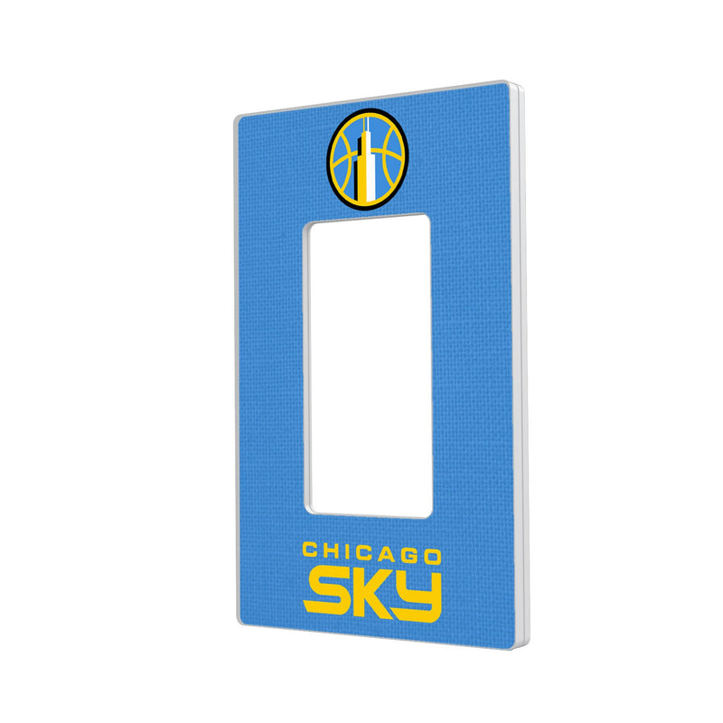 Chicago Sky Solid Hidden-Screw Light Switch Plate