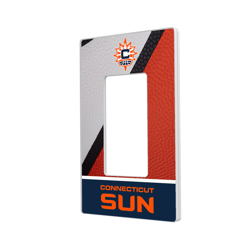 Connecticut Sun Basketball Hidden-Screw Light Switch Plate