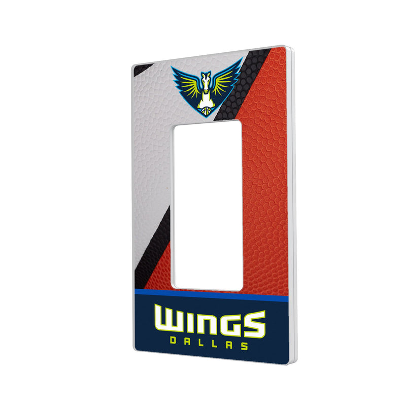 Dallas Wings Basketball Hidden-Screw Light Switch Plate